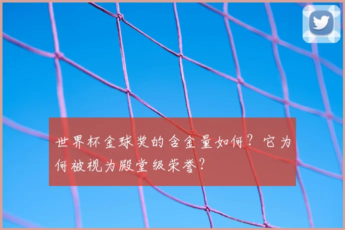 世界杯金球奖的含金量如何?它为何被视为殿堂级荣誉?